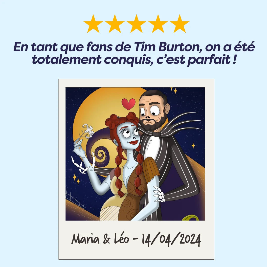 Retrato Tim Burton Personalizado