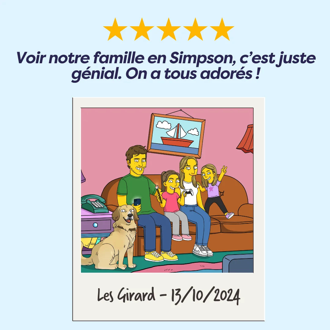 dessin simpson famille