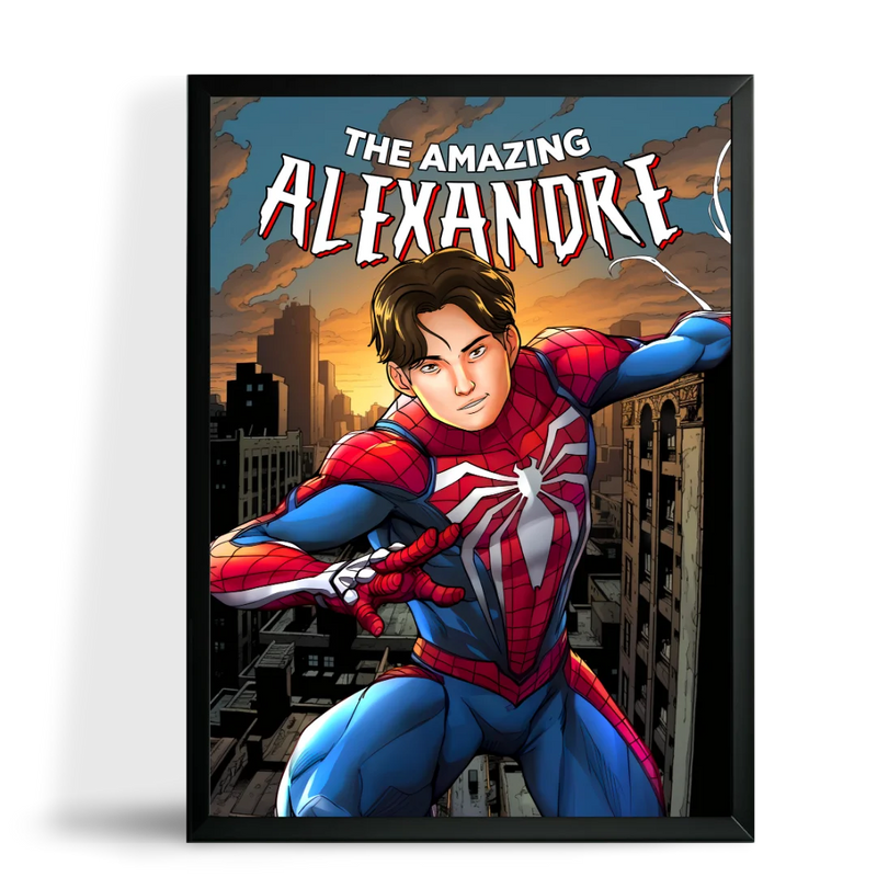 Retrato Spiderman Personalizado