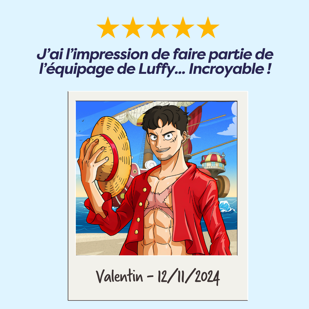 portrait one piece personnalisé