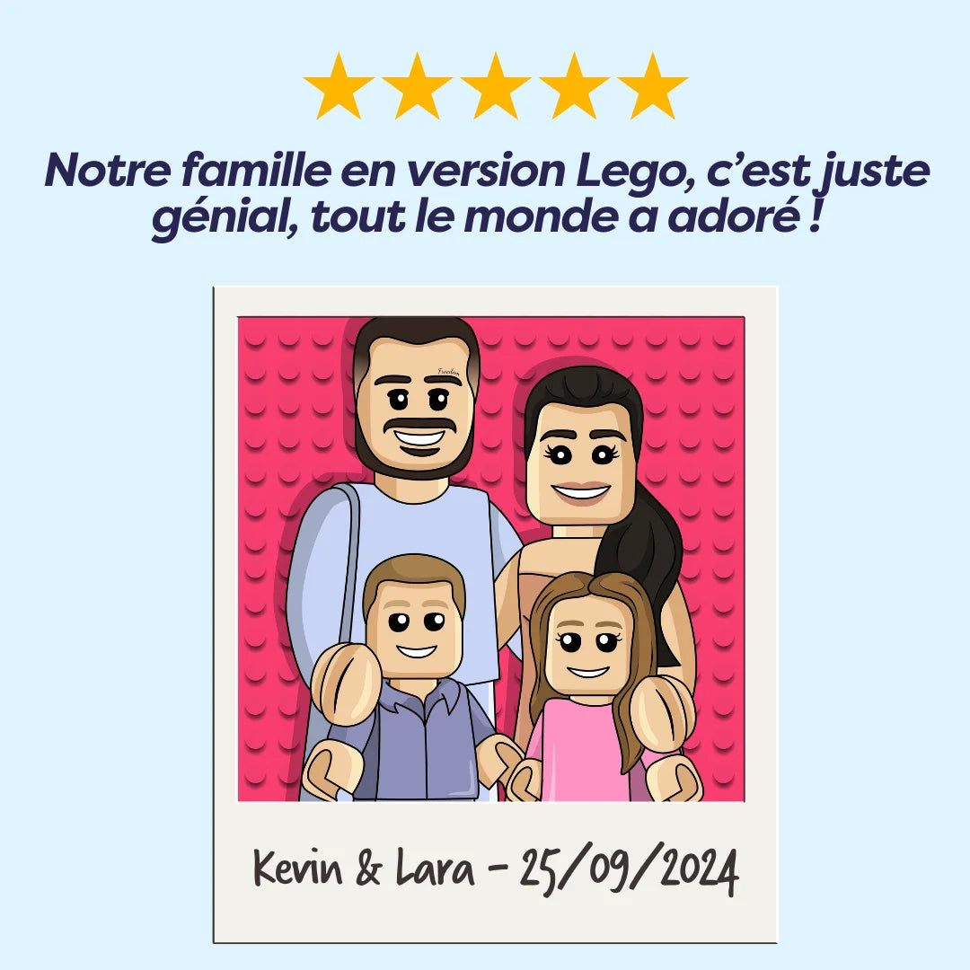 portrait Lego personnalisé