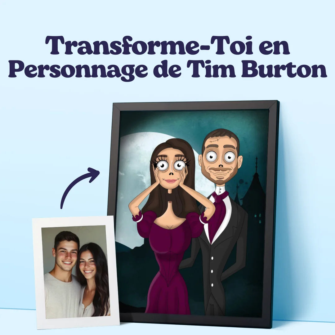 Retrato Tim Burton Personalizado