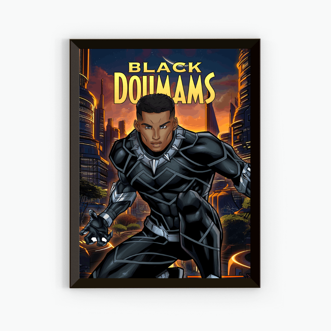 Portrait Black Panther Personnalise