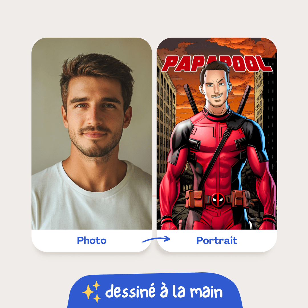 Portrait personnalisé Deadpool